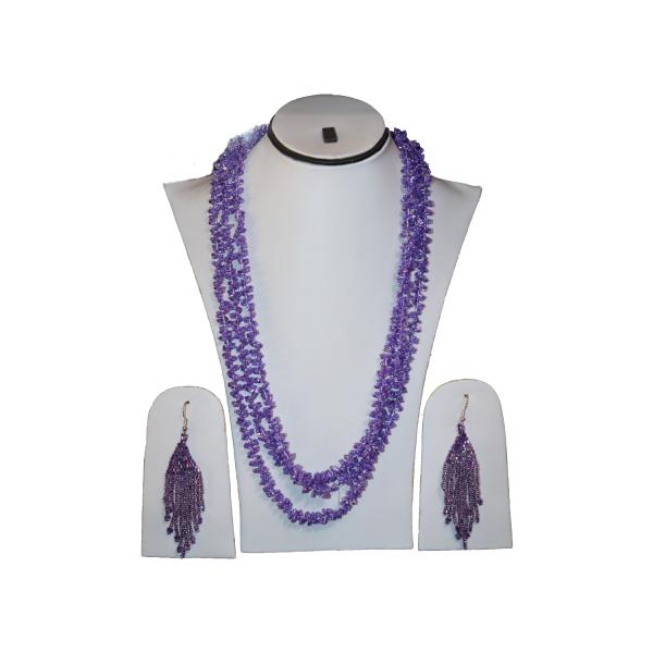 Beads Necklace with Earring